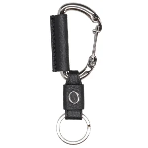 ORCIANI Portachiavi Micron Nero in pelle