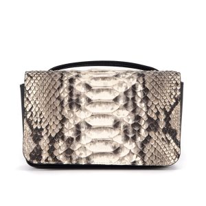 Martina – Pochette Pitone Diamante color Roccia