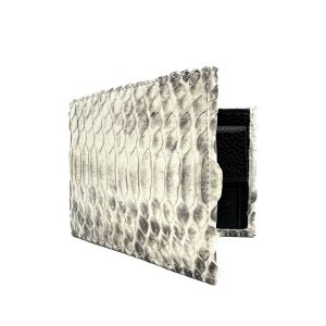 Portafoglio uomo Sergio con portamonete – Pitone – Naturale