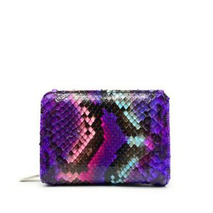 Portafoglio Piccolo – Pitone – Viola