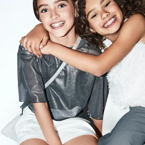 Maglietta tulle con top ragazza