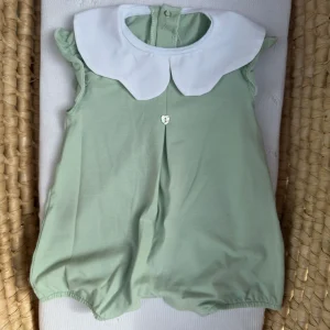 Pagliaccetto giro manica in cotone neonata baby vip