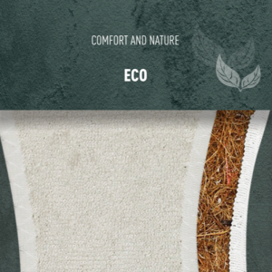 Soletta FROTTE BAMBOO & COCONUT Cotone e fibra di Cocco areata comoda Coccinè