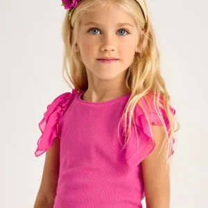 Top tricot costine bambina