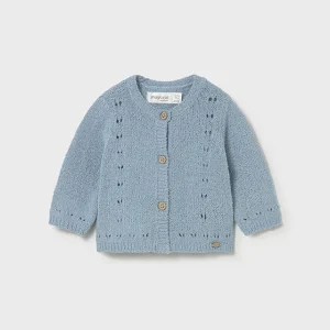 Giacchino lungo in maglia neonata Mayoral