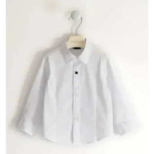 camicia elegante bambino Sarabanda - cotone bianco cerimonia