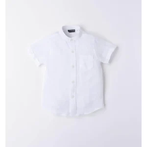 Camicia estiva in lino per bambino da 9 mesi a 8 anni Sarabanda 06501