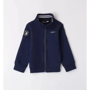 Felpa Blu con zip per Bimbo Sarabanda 8073 3854