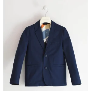 giacca elegante bambino Sarabanda blu navy foderata