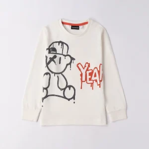 Sarabanda maglietta bambino maniche lunghe graffiti cotone