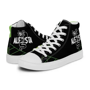 Sneakers Alte in Tela Nero | Scarpe Sportive Comode | Alfista Shop