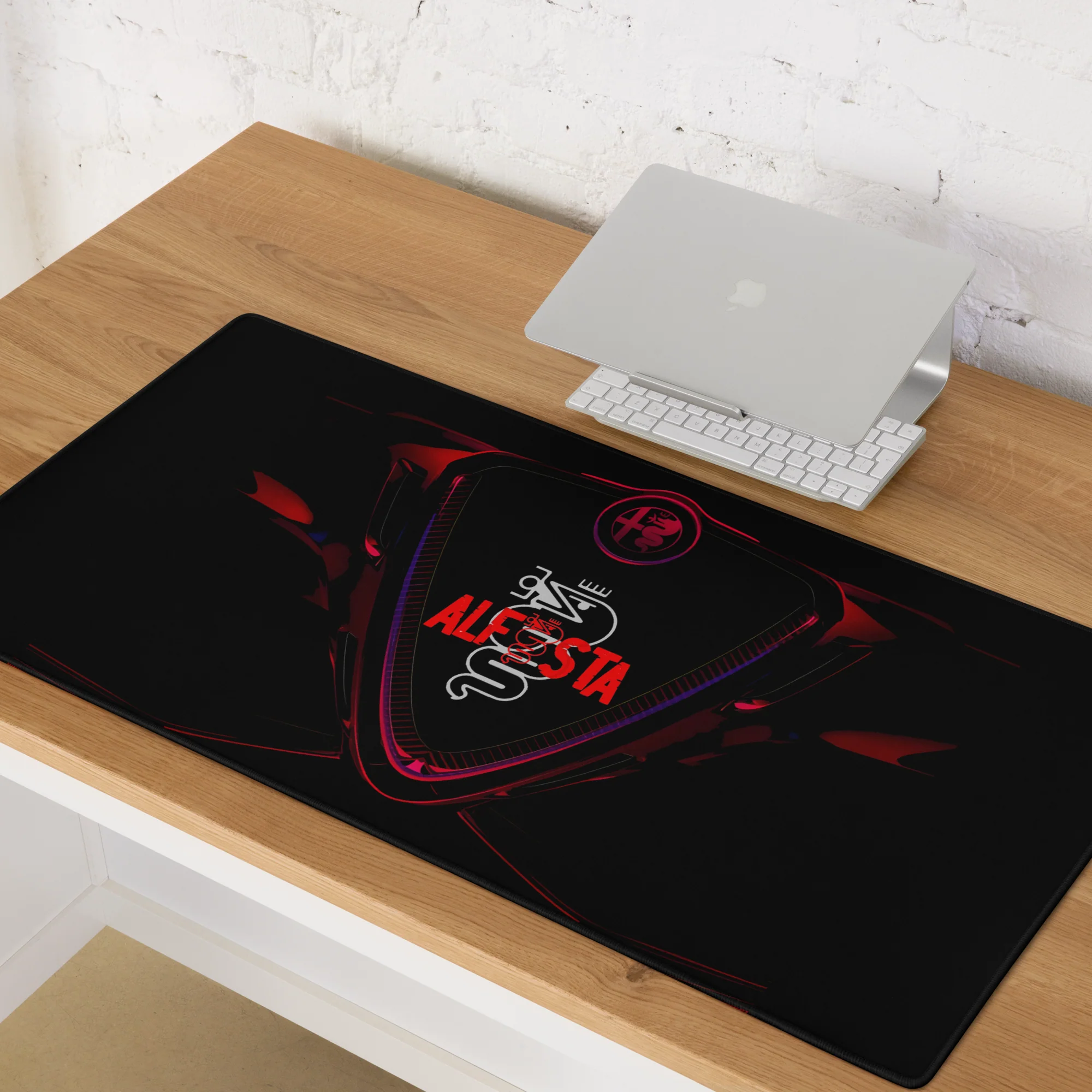 Tappetino Mouse Gaming da Scrivania con Tribolo Alfa Romeo - Per Alfista Appassionato - immagine 5