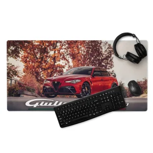 Tappetino Mouse da Scrivania Alfa Romeo Giulia GTAM per Gaming e Lavoro