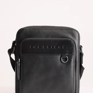 THE BRIDGE BORSELLO UOMO DAMIANO IN PELLE NERO