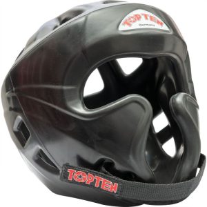 TOP TEN – Head Guard “Training” with cheekbone protector – black, size M