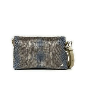 Bustina a tracolla – Interamente in Pitone – Pastello