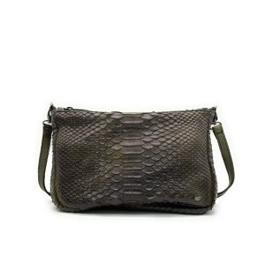 VINTAGE TINTO IN CAPO – Bustina a tracolla – Pitone – Verde Mimetico