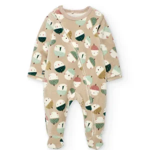 Tutina ciniglia stampato per neonati