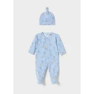 Tutina e Cappellino neonato 0-18mesi Mayoral 1706 cielo