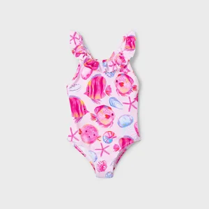 Costume stampato volant bambina