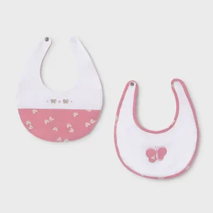 Set 2 bavaglini impermeabili neonata