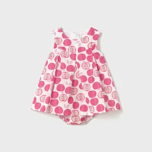 Vestitino bretelline stampato Fragola