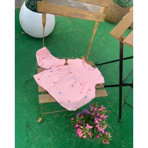 Boboli vestito rosa neonata floreale elegante e comodo
