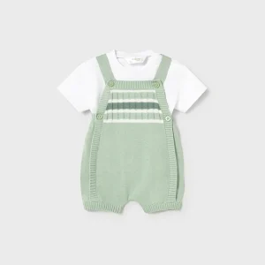 Completo con salopette neonato Mayoral