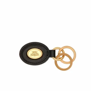 THE BRIDGE portachiavi story  in cuoio nero