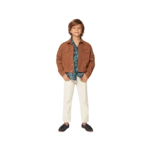 Pantalone Bianco stretch in cotone per Ragazzo da 8anni a 16anni Y-Clu BY9105