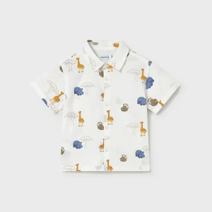 Camicia con stampa baby maschio Mayoral
