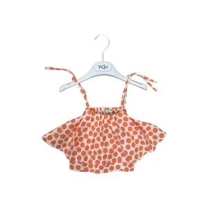 Y-Clù top pois bambina 3-7 anni - spalline annodabili