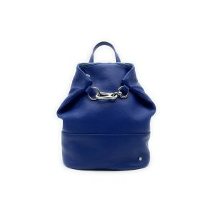 Antonella – Zaino in pelle – Blu Elettrico