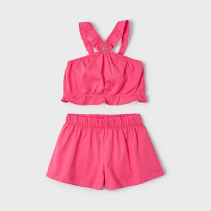 Completo shorts e top bambina